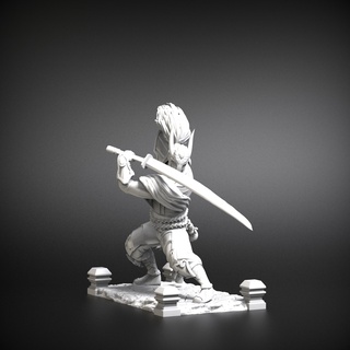 yasuo sangre Luna 3d impresión modelo liga leyendas jajaja figura estatua colección figuritas stl miniaturas heroes escultura Liga Leyendas 3d print model - Mito3D