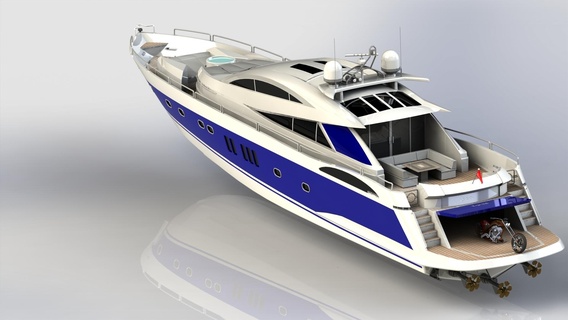 yatch boat boat sea sea  3d print model - Mito3D