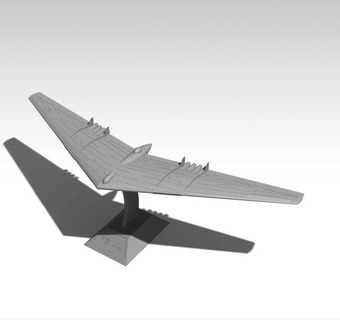 yb 49 uçan kanat ESC 1 144 44 uçak reçine baskısı 3d print model - Mito3D