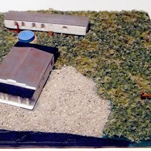 ye ol homestead Architektur Gebäude-Strukturen Zug scale-Modell Eisenbahn ho gauge 3d print model - Mito3D