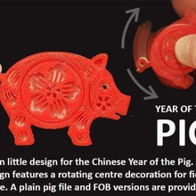 year pig game animals zodiac yar unique tradtion spinning spinner spin print place one piece novelty novel muzz64 key fob household fun festival designer design decoration decorated culture cultural chinese china celebration asia annual 3d print model - Mito3D