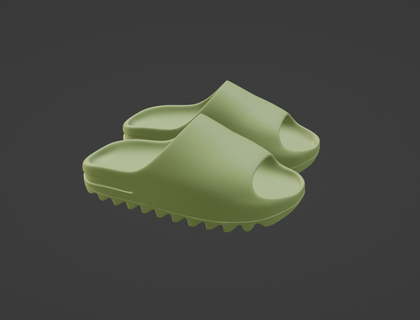 yeezy slide adidas sneakers shoes 3d print model - Mito3D