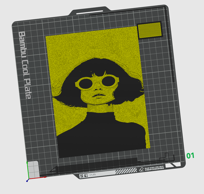 yellow girl hugforge art 3d print model - Mito3D