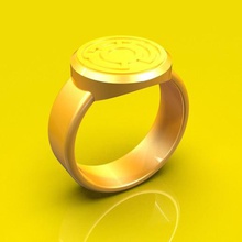yellow lantern jewelry cosplay ring green 3d print model - Mito3D