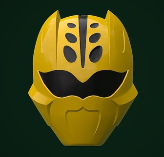 giallo ranger jf gekiranger gioco energia casco cosplay giungla furia mmpr morpher tokusatsu Giappone 3d print model - Mito3D