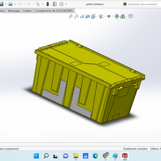yellow toteasm 3D print model - Mito3D