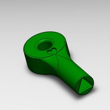 gelb Papierkorb Dreieck-Taste home trash kann master key 3d print model - Mito3D