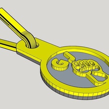 gilet giallo caddy token gadget 3d print model - Mito3D