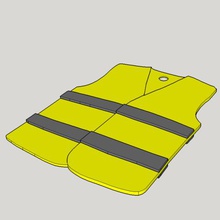 yellow vest fashion demonstration macron 3d print model - Mito3D