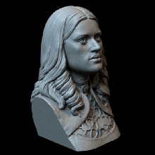 yennefer vengerberg anya chalotra witcher a arte thewitcher geralt realista do busto 3dprintmodel escultura miniatura estátua semelhança detalhadas sidnaique 3d print model - Mito3D