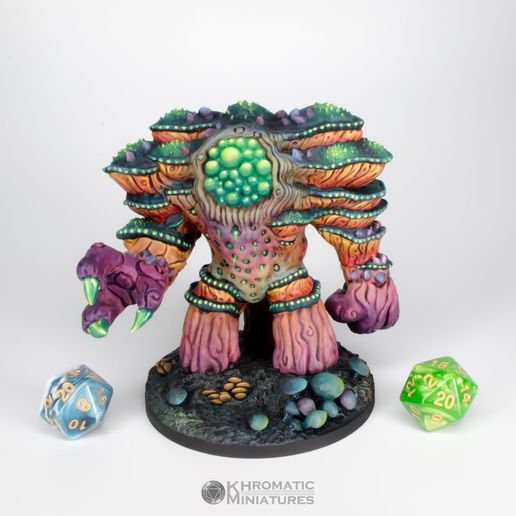 Yestabrod myconid Önder destekli oyun minyatür d dnd Zindanlar ejderhalar canavar reçine masaüstü rpg fantezi yol bulucu mikonoid patron 3D print model - Mito3D