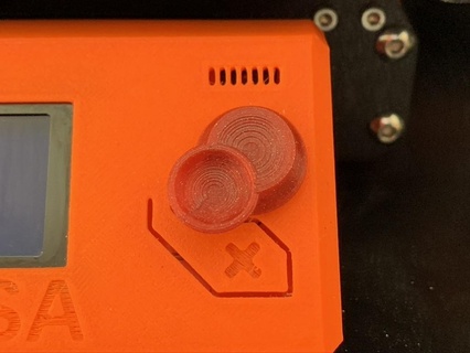 prusa exibição controle botão dedo 3d impressora partes 3d print model - Mito3D