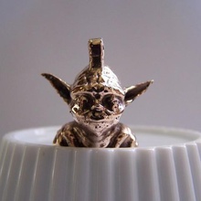 yet another yoda keychaincharm casting jewelry lostpla 3d print model - Mito3D