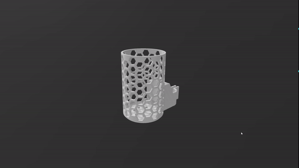 Yeti Tasse Halter Unterstützung 3D print model - Mito3D