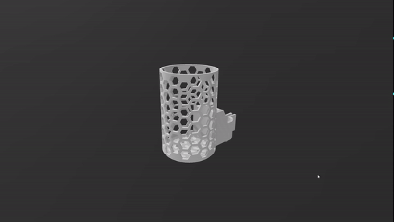 Yeti copo suporte 3d print model - Mito3D