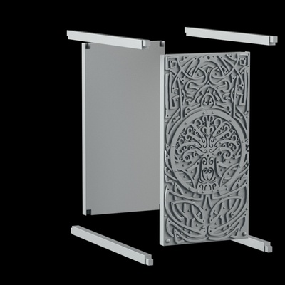 yggdrasil casa livro suporte cobrir bainha mundo céltico fantástico redemoinho biblioteca vikings ragnar histórias 3d print model - Mito3D
