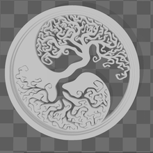 Yggdrasil yin yang vikingo zen 3d print model - Mito3D