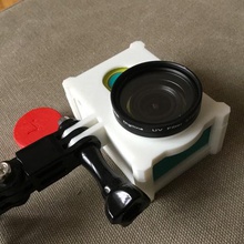 yi jaula adaptador de filtros para objetivo.gadget.xiaomi yi.la acción la leva.adaptateur filtre lentille.protecteur lentille.go pro 3d print model - Mito3D
