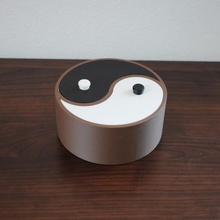 yin-yang-box home Geschenk-box Geschenk container box 3d print model - Mito3D