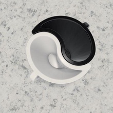 yin yang Çay Kahve kupalar bardak Fincan sevgili gün 3d print model - Mito3D