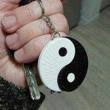 yin -yang trousseau de clés la mode 3d print model - Mito3D