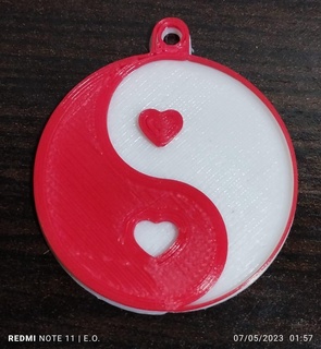 yin yang Jewelry yan love friendship 3d print model - Mito3D