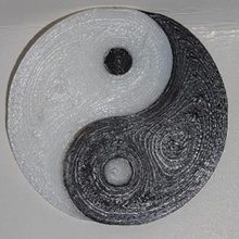 yin-yang home symbol ying yang logo 3d print model - Mito3D