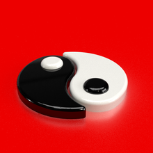 yin yang arte decoração 3d print model - Mito3D