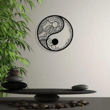 yin yang  wall art decor decoration yin yang circle life flower rose