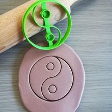 yin yang cookie cutter 3d print model - Mito3D