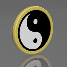 yin yang décoratif Cadre 3d print model - Mito3D