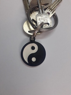yin yang chaveiro arte filosofia 3d print model - Mito3D