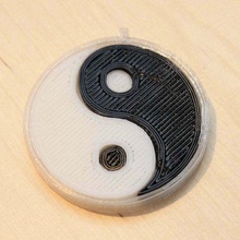 yin yang necklace fashion symbol taijitu ying yinyang yan accessories 3d print model - Mito3D