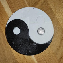 yin yang puzzle art la decorazione 3d print model - Mito3D