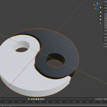 Yin Yang geteilt Schmuck frei niedlich kawaii 3d print model - Mito3D