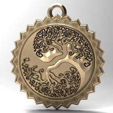 yin yang tree pendant 1 jewelry keychain art 3d print model - Mito3D