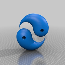 ying yang jewelry 3d print model - Mito3D