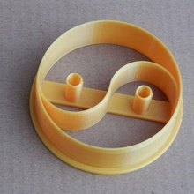 ying yang Galleta cortador 3d print model - Mito3D