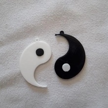 ying yang rings jewelry earrings hoops aritos yin karma 3d print model - Mito3D