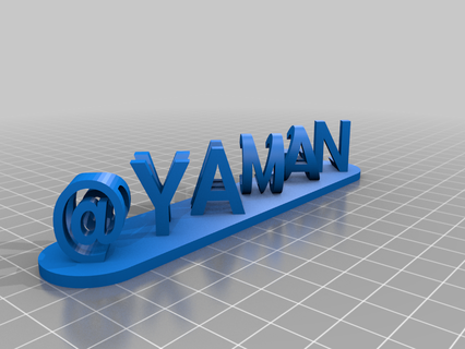 ymaandd personalizado sinais logotipos 3d print model - Mito3D
