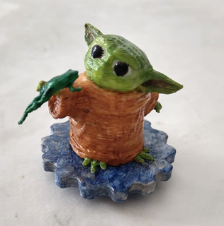 yoda-baby baby yoda frog starwars star wars mechanical toys 3d print model - Mito3D