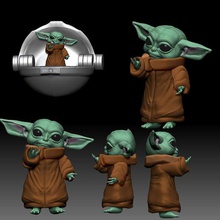yoda game star wars obiwankenobi baby clonewars 3d zbrush render zbrushsculpt babyyoda 3d print model - Mito3D