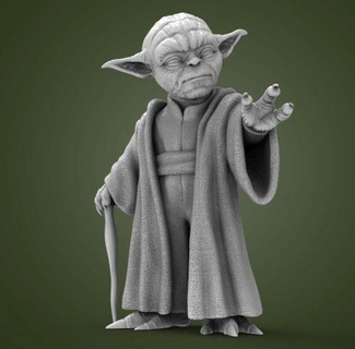 Yoda star savaşlar Sanat 3d print model - Mito3D
