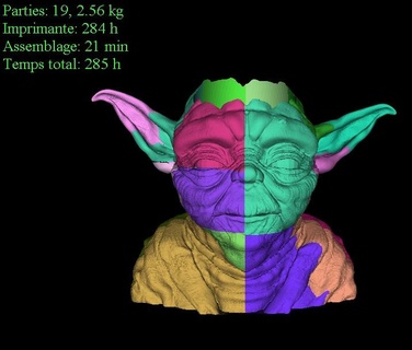 Yoda Blume Topf 3d print model - Mito3D