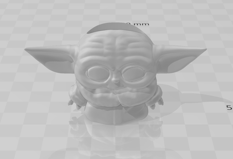 Yoda saksı Yoda star savaşlar 3d print model - Mito3D