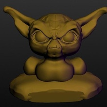 yoda noto busto serie art star wars petto soldato nero estrella guerra soldado negro 3d print model - Mito3D