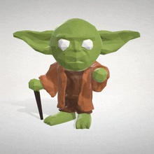 yoda lowpolypop collection objoy various star wars 3d print model - Mito3D