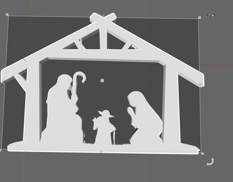 yoda Nativité scène Accueil maison étoile guerres Jésus Noël jedi Maître art 3D print model - Mito3D