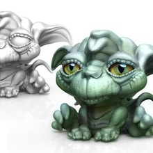 yodas cat art creature 3d print model - Mito3D