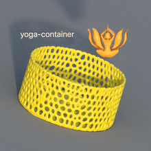 yoga-contenedor de voronoi casa pencilholders los lápices pencilholder lápiz idealab la meditación el yoga contenedores contenedor 3d print model - Mito3D